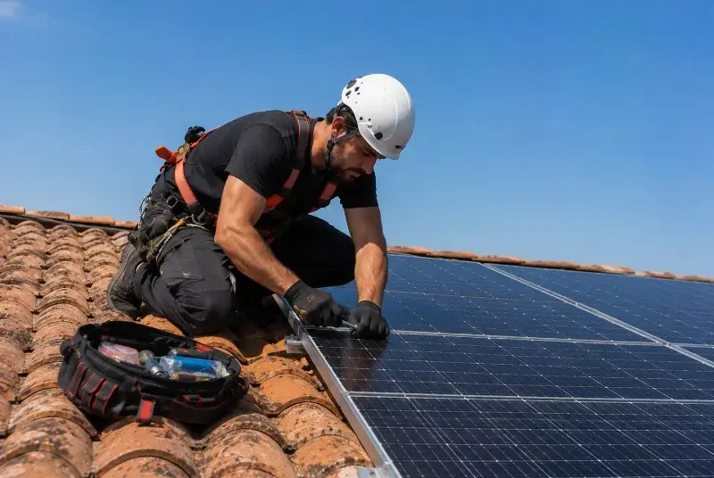 Maintenance et monitoring de panneaux solaires à Nébias