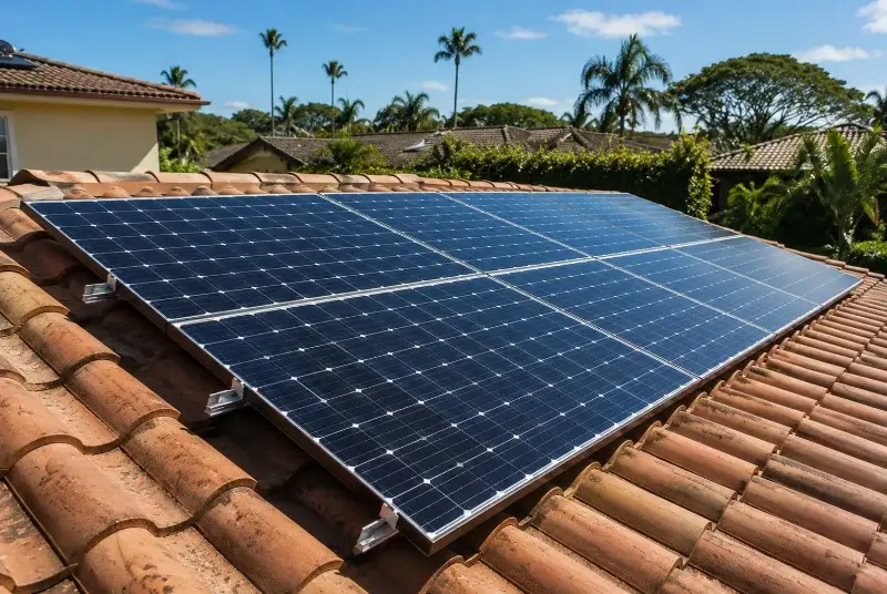 Installation de panneaux solaires à Nébias